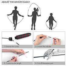 Load image into Gallery viewer, FITFORT Jump Rope, Tangle-Free Rapid Speed Jumping Rope Cable with Ball Bearings for Women, Men, and Kids, Adjustable Steel Jump Rope Workout with Foam Handles for Fitness, Home Exercise & Slim Body