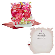 Load image into Gallery viewer, Hallmark Paper Wonder Displayable Pop Up Valentines Day Card (Flowers Valentine)