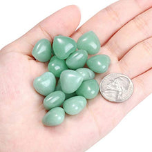 Load image into Gallery viewer, Jovivi Healing Crystal Natural Green Aventurine Love Heart Stones Bulk Pocket Worry Stone Gemstone Therapy Chakra Balancing Reiki Yoga Meditation Home Decoration, 0.6",Pack of 15