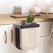 Load image into Gallery viewer, WELLGOODS Collapsible Kitchen Trash Can Foldable Hanging Car Garbage Can Waste Bin