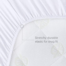 Load image into Gallery viewer, Waterproof Quilted Mattress Pad Cover Compatible with Fisher Price On The Go Baby Dome, 2 Pack, Ultra Soft Bamboo Sleep Surface, Breathable and Easy Care