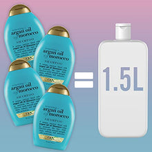 Load image into Gallery viewer, OGX Renewing and Cold-Pressed Argan Oil of Morocco Hydrating Shampoo, to Help Moisturize, Soften & Strengthen Hair, Paraben & Sulfate Free Surfactants, Floral, 52 Oz, Pack of 4