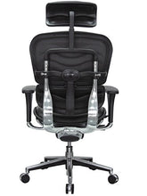 Load image into Gallery viewer, Eurotech Seating Ergohuman High Back Leather Swivel Chair, Black