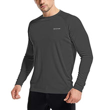 Load image into Gallery viewer, ZENGVEE 3 Pack Men's Sun Protection Long Sleeve Fishing Shirts UPF 50+ Quick Dry Swim Shirts for Hiking,Athletic,Running,Workout,Outdoor(Gray Blue Darkgray,S)