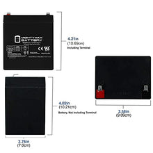 Load image into Gallery viewer, Mighty Max Battery ML5-12 - 12 Volt 5 AH, F1 Terminal, Rechargeable SLA AGM Battery