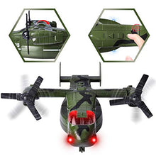 Load image into Gallery viewer, JOYIN Military Vehicle Toy Set of Friction Powered Transport Airplane and Military Truck with Light and Sound Sirens and Soldier Army Men Action Figures for Kids