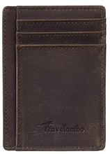 Load image into Gallery viewer, Travelambo Womens Multi Card Case Wallet & Front Pocket Minimalist Leather Slim Wallet