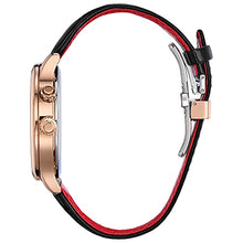 Load image into Gallery viewer, Citizen Eco-Drive Disney Quartz Mens Watch, Stainless Steel with Leather strap, Mickey Mouse, Black (Model: AP1053-15W)