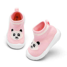 Load image into Gallery viewer, Baby Boy Girls Animal Non-Skid Indoor Slipper Infants Breathable Elastic Socks Shoes with Memory Insole Protect Toes Panda Tiger Fox