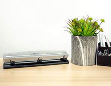 Load image into Gallery viewer, Bostitch Office 3 Hole Punch, 12 Sheet Capacity, All-Metal, Silver