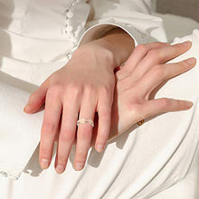 Load image into Gallery viewer, XCOIN 3Pcs Stainless Steel Spinner Rings for Women Mens Cool Fidget Band Rings 6MM Wide Sandblast Finish Lucky Stress Relieving Ring Wedding Pormise Band Ring Set