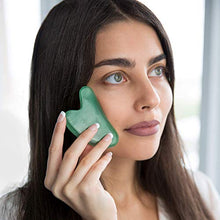 Load image into Gallery viewer, Gua Sha Massage Tool for Facial Massage, Jade Gua Sha Tool Green Aventurine, Authentic Gua Sha Stones for Face Skincare and Lymphatic Drainage Tool
