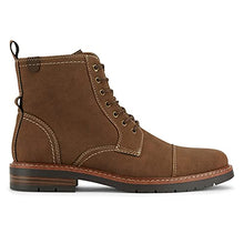 Load image into Gallery viewer, Dockers Mens Rawls Rugged Cap Toe Boot, Dark Tan, 10 M