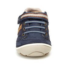 Load image into Gallery viewer, Stride Rite girls Artie Lightweight Leather Sneaker, navy, 6 W US