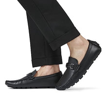 Load image into Gallery viewer, Bruno Marc Mens Faux Leather Driving Penny Loafers Boat Shoes, Black - 6.5 (Hugh-01)