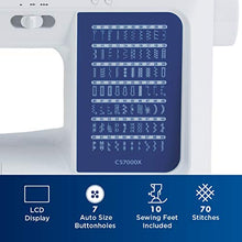 Load image into Gallery viewer, Brother CS7000X Computerized Sewing and Quilting Machine, 70 Built-in Stitches, LCD Display, Wide Table, 10 Included Feet, White