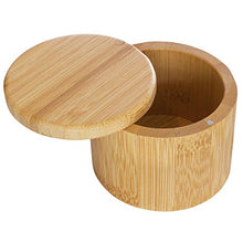 Load image into Gallery viewer, Totally Bamboo Salt Cellar Bamboo Storage Box with Magnetic Swivel Lid, 6 Ounce Capacity