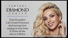 Load image into Gallery viewer, Diamond Stud Earrings (Lab Grown Diamonds) 14K White Gold, 0.46ctw (0.46ctw to 0.49ctw) G-H color VS-SI