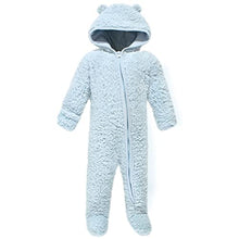 Load image into Gallery viewer, Hudson Baby Unisex Baby Fleece Sleep and Play Lt Blue, 6-9 Months
