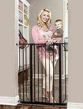 Load image into Gallery viewer, Regalo Easy Step Extra Tall Walk Thru Baby Gate, Bonus Kit, Includes 4-Inch Extension Kit, 4 Pack of Pressure Mount Kit and 4 Pack of Wall Cups and Mounting Kit, Black