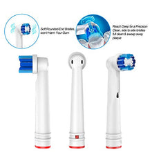 Load image into Gallery viewer, Replacement Toothbrush Heads Compatible with Oral B Braun, 4 Pack Professional Electric Toothbrush Heads Precision Clean Brush Heads Refill for Oral-B 7000/Pro 1000/9600/ 500/3000/8000 (4pack)