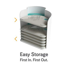 Load image into Gallery viewer, Nanobébé 100 Breastmilk Storage Bags Refill Pack – Fast, Even Thawing & Warming – Breastfeeding Supplies Lay Flat to Save Space & Track Pumping – Breastmilk Bags for Freezer or Fridge