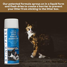 Load image into Gallery viewer, Stink Free Cat Litter Box Deodorizer Powder Spray & Odor Eliminator (2 Cans) - Non-Stick Kitty Litter Box Deodorizer, Eliminators, Absorber & Freshner