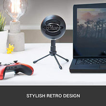 Load image into Gallery viewer, Blue Snowball iCE Plug 'n Play USB Microphone for Recording, Streaming, Podcasting, Gaming on PC and Mac, with Cardioid Condenser Capsule, Adjustable Desktop Stand and USB cable - Black