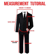 Load image into Gallery viewer, Boys Black Tuxedo Suit with Tie Young Boys Youth Size 18