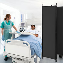 Load image into Gallery viewer, 6-Panel Outdoor/Indoor Room Divider,Privacy Furniture Indoor Bedroom (Black)