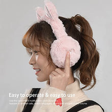 Load image into Gallery viewer, MatureGirl Cute Cat Ear Bluetooth Gaming Headset, Winter Warm Wireless Stereo Gaming Headphones Head-Mounted Ear Cups Earphones Computer Game Over Ear Headphones for Kids Adult (Pink)