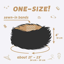 Load image into Gallery viewer, Futrzane Winter Faux Fur Headband for Women - Like Real Fur - Fancy Ear Warmer (Brown with White)