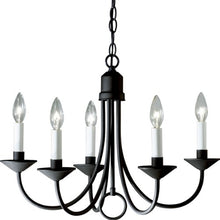 Load image into Gallery viewer, Progress Lighting P4008-31 Five Light Chandeliers, 21-Inch Diameter x 16-Inch Height, Black
