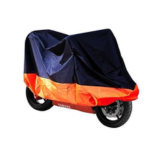 Load image into Gallery viewer, Motorcycle Cover Lance Home Motorbike Waterproof Dustproof Outdoor Cover Black&Orange for Honda Kawasaki Suzuki Yamaha Harley Davidson (XL, 245x105x125cm)