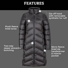 Load image into Gallery viewer, Marmot Women’s Montreaux Full-Length Parka | Down-Insulated, Water-Resistant Jet Black, Large