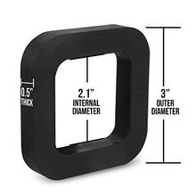 Load image into Gallery viewer, 3 Pack - 2 Inch Hitch Receiver Silencer Pad for Adjustable Ball Mounts - Reduce Rattle, Eliminate Noise and Provide Cushion Between receivers and Tow hitches - Fits Any 2 inch Trailer Hitch Receiver