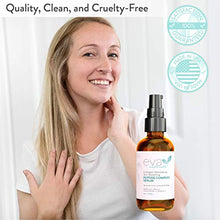 Load image into Gallery viewer, Natural Collagen Peptide Complex Serum, Large 2 oz. Bottle – Anti-Aging Serum for Face + Hyaluronic Acid and Vitamin E Plumps Wrinkles, Repairs and Brightens Skin, and Fades Dark Spots by Eva Naturals