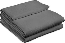 Load image into Gallery viewer, Utopia Bedding Premium Summer Cotton Blanket Queen Grey - Soft Breathable Thermal Blanket - Ideal for Layering Any Bed.