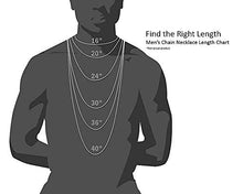 Load image into Gallery viewer, Hollywood Jewelry 14K White Gold Chain Cross Pendant Necklace for Men, Women w/Real Strong Solid Clasp Miami Cuban Link Style (16)