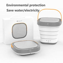 Load image into Gallery viewer, Portable Washing Machine Foldable Bucket Washer with Spin Dry and Drainage Pipe(110V/240V, US Plug)