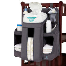Load image into Gallery viewer, hiccapop Nursery Organizer and Baby Diaper Caddy | Hanging Diaper Organization Storage for Baby Essentials | Hang on Crib, Changing Table or Wall