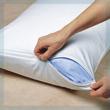 Load image into Gallery viewer, PlushDeluxe Premium Pillow Protector 100% Waterproof Proof and Soft Cotton Terry (Set of 2) 10 Year Warranty (Standard)