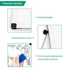 Load image into Gallery viewer, ARCOBIS 14” x 11” Dry Erase White Board Easel,Portable Magnetic Double-Sided White Board with Stand for Students Classroom Home Office