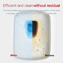 Load image into Gallery viewer, Automatic Toilet Bowl Cleaner Tablets Bathroom Toilet Tank Cleaner,Blue Toilet Bowl Bubbles,Strong Detergent Ability,Long-lasting 300 brushes,Mild Fresh Pine Scent(18 Pack)