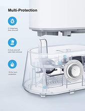 Load image into Gallery viewer, Homech Quiet Ultrasonic Humidifier,Cool Mist Humidifiers for Bedroom Home Baby (4L/1.06 Gallon) 12-60 Hours,Easy to Clean, 360° Nozzle,Waterless Tank Removal Auto Shut-Off (White)