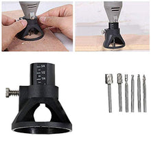 Load image into Gallery viewer, 6pc HSS Routing Router Bits Burr with Drill Carving Rotary Locator Set Suit Dremel & Rotary Too