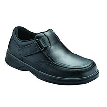 Load image into Gallery viewer, Orthofeet Proven Foot Pain Relief Comfort Best Orthopedic Diabetic Arthritis Men's Loafer Shoes Carnegie Black