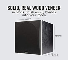 Load image into Gallery viewer, Polk Audio PSW505 12" Powered Subwoofer - Deep Bass Impact & Distortion-Free Sound, Up to 460 Watts, Easy Integration with Home Theater Systems, BLACK