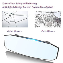 Load image into Gallery viewer, 12" Large Rear View Mirror, Anti Glare Panoramic Rearview Mirror, Universal Wide Angle Rear View Mirror, Interior Clip On Rear View Mirror for Car SUV Trucks (12” L X 3.5” H) Convex Curve 300mm