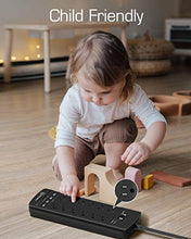 Load image into Gallery viewer, Power Strip,Witeem Surge Protector with 12-Outlet (1875W/15A,4360Joules) and 4 USB Charging Ports (5V/6A,30W),6Ft Extension Cord,Wall Mountable Overload Protection Outlet for Home & Office, Black